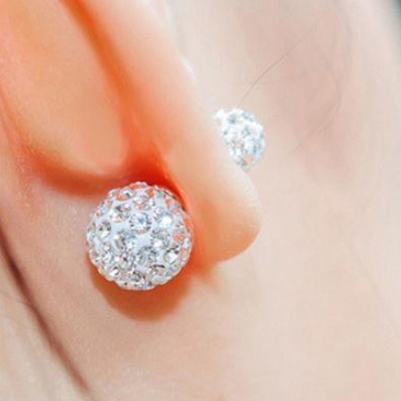 Cinderella's Closet Jewelry - 💎Trendy Crystal Double Stud Earrings